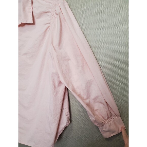 Old Navy 100% Cotton Pink Poplin Long Sleeve Button-Up Shirt Size XXL - Picture 2 of 8